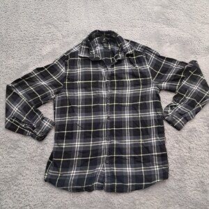 Mens Small H&M Flannel Long Sleeve Button Up Shirt